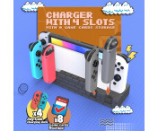 Kompatibel med Nintendo Switch Switch OLED Joy-Con-kontroller Laddning docka