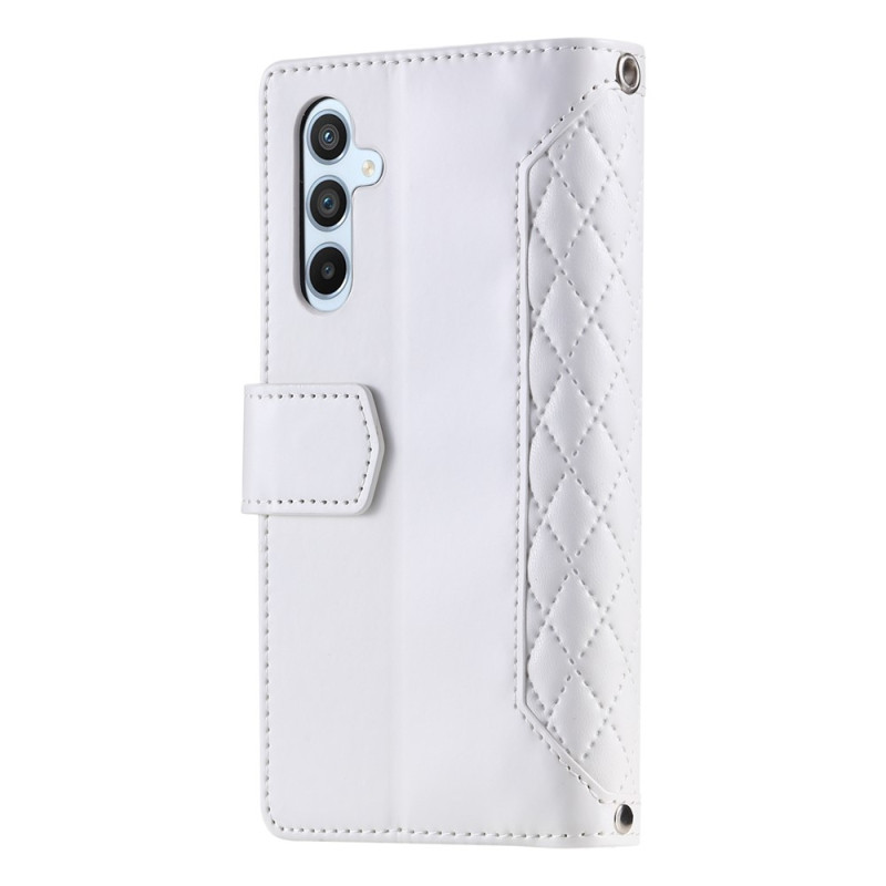 Rhombus-kuvioitu ommellinjainen suojakuori Samsung Galaxy A37 5G