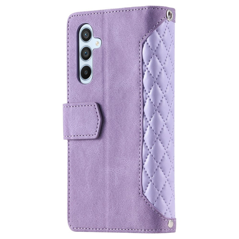 Rhombus-kuvioitu ommellinjainen suojakuori Samsung Galaxy A37 5G