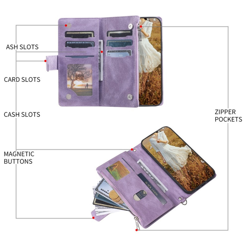 Rhombus-etui med syningslinjer til Samsung Galaxy A37 5G