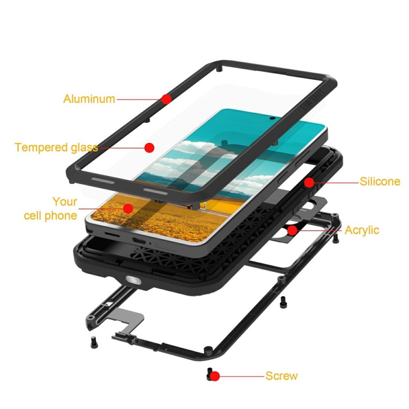 Samsung Galaxy S26 Ultra Love Mei Etui Panserbeskyttelsescover + Hærdet Glas