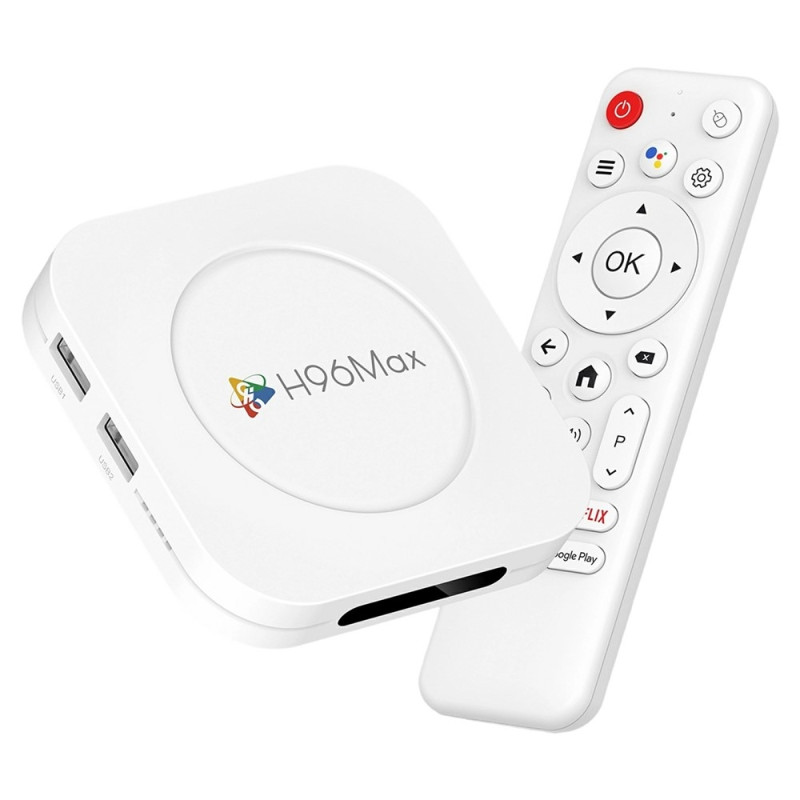 H96 MAX M1 Plus 8K Android TV Box 4+32GB WiFi6 BT5.4 Voice Assistant Media Player