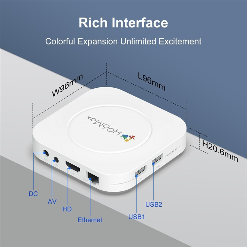 H96 MAX M1 Plus 8K Android TV -boksi 4+32GB WiFi6 BT5.4 Ääniavustaja Mediasoitin