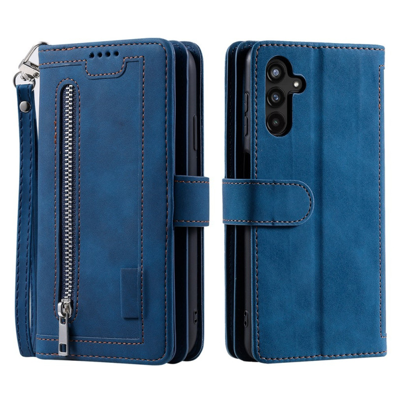 Til Samsung Galaxy A37 5G cover med kortlommer og lynlåspung