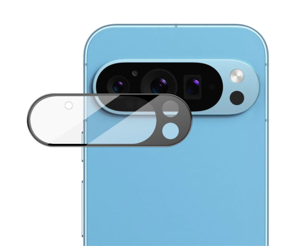 IMAK För Google Pixel 9 Pro XL Kameralins Skydd Härdat Glas (Svart Version)