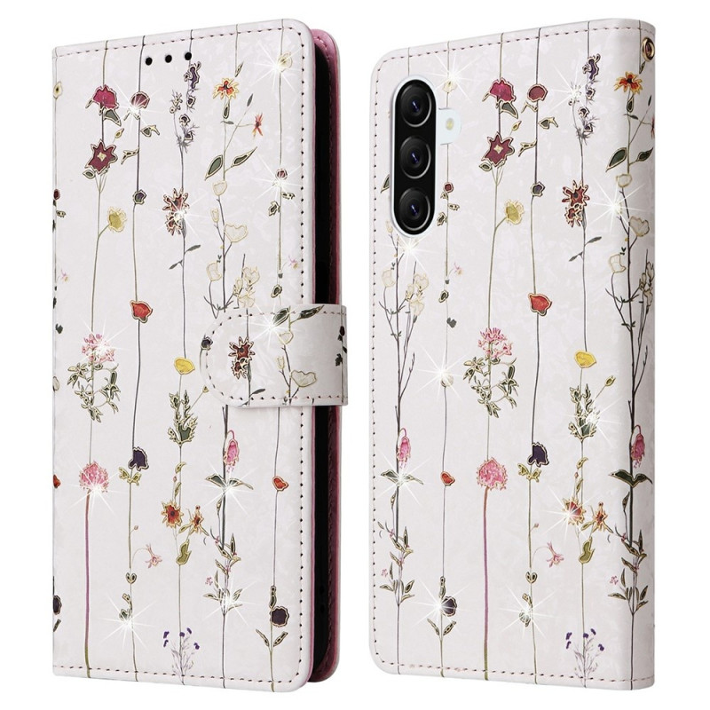 Til Samsung Galaxy A37 5G blomsterdeksel