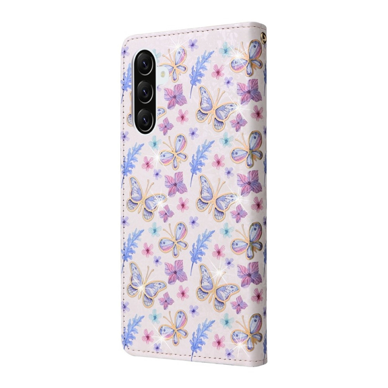 Til Samsung Galaxy A37 5G blomsterdeksel