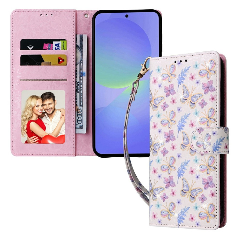Til Samsung Galaxy A37 5G blomstercover
