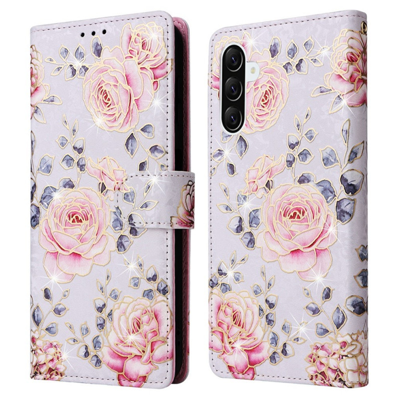 Til Samsung Galaxy A37 5G blomsterdeksel