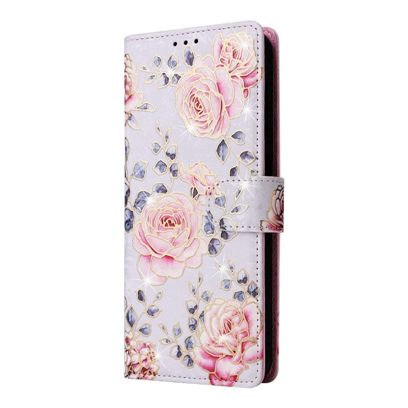 Til Samsung Galaxy A37 5G blomsterdeksel