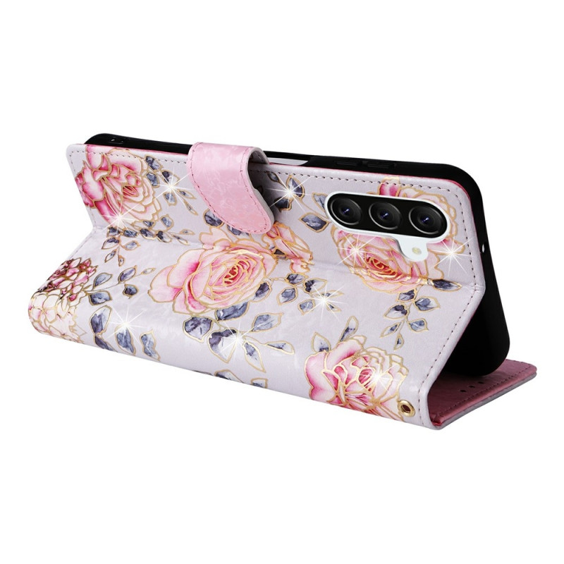 Til Samsung Galaxy A37 5G blomstercover