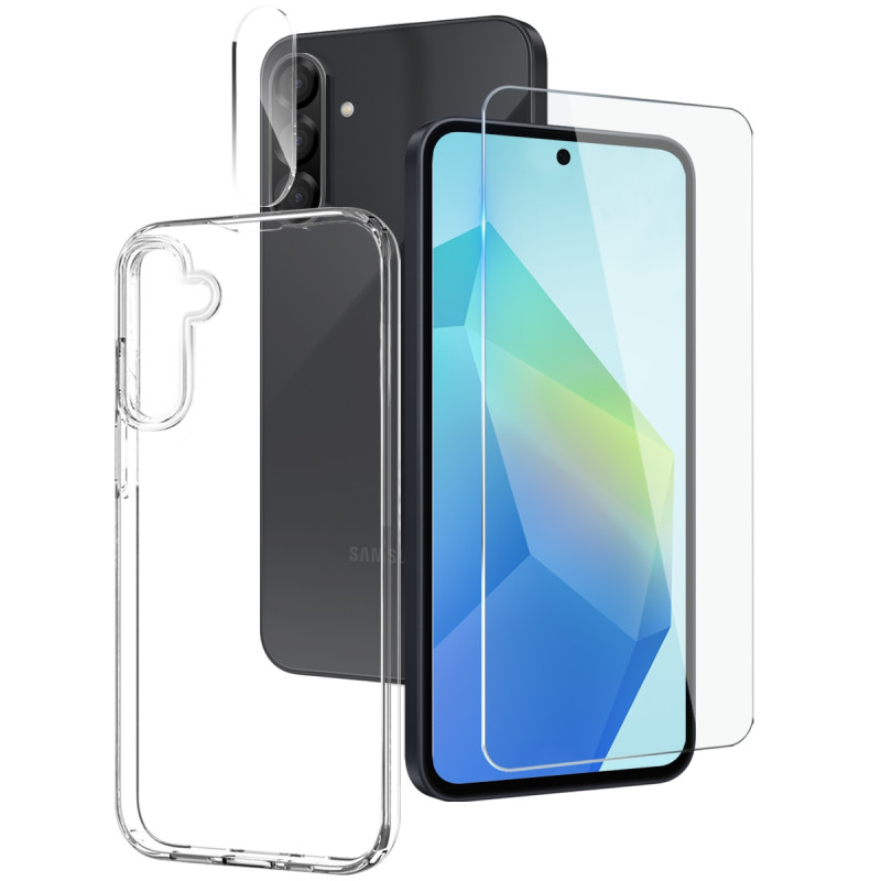 Samsung Galaxy A37 5G NORTHJO läpinäkyvä puhelinsuojussetti
