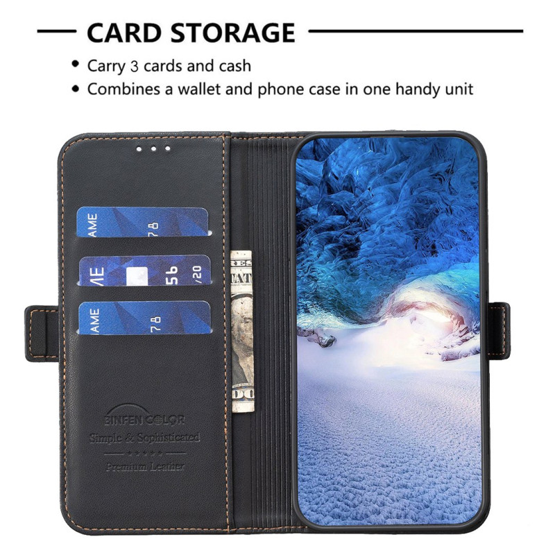 Till Samsung Galaxy A37 5G BINFEN COLOR telefonplånboksfodral