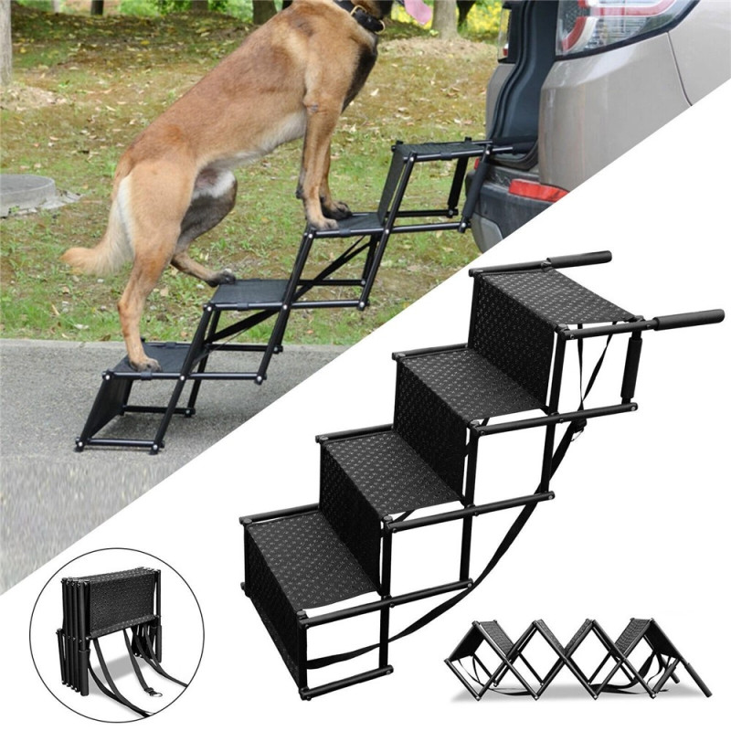 4 steps foldable pet stairs stairs for animals dog cat for car SUV truck