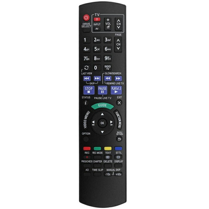 Kaukosäätimen vaihto N2QAYB001059:lle Panasonic Blu-ray DVD -soittimelle
