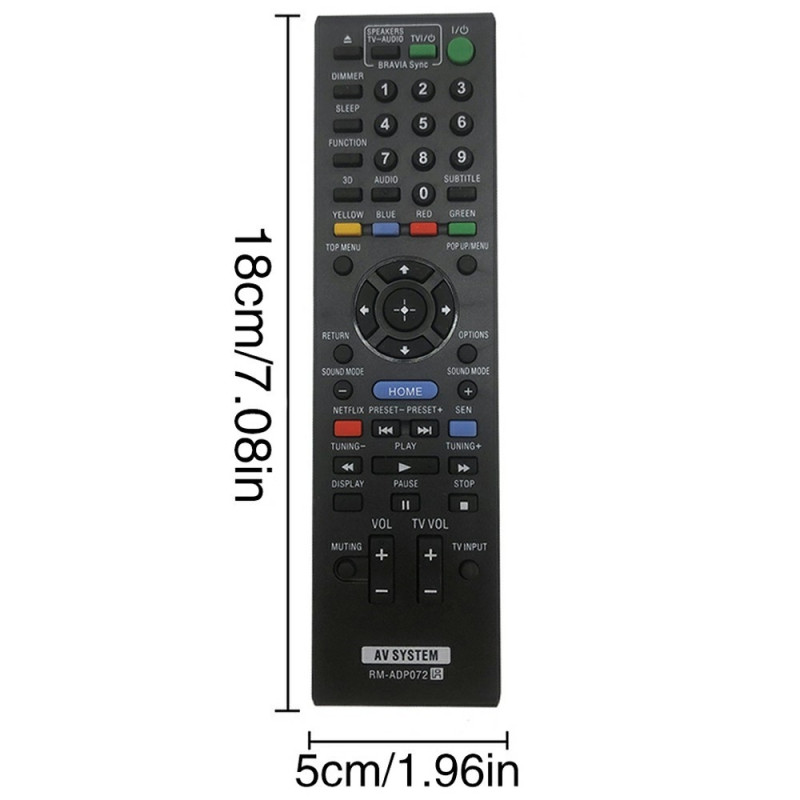 Udskiftning af fjernbetjening til RM-ADP069 til Sony DVD-forstærker