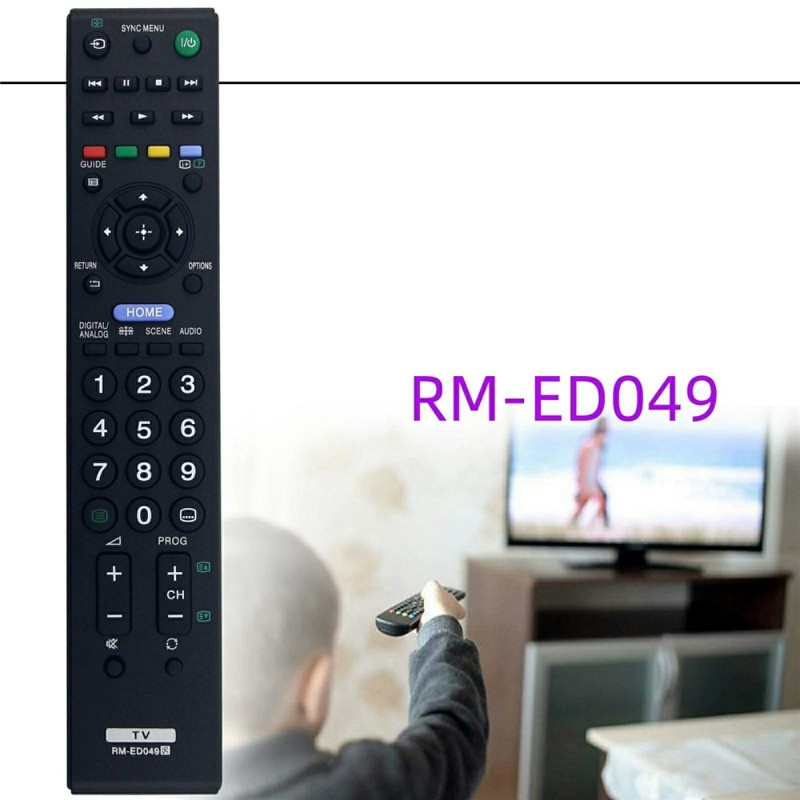 Udskiftning af fjernbetjening til RM-ED049 til Sony TV