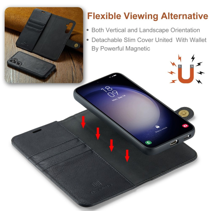 DG.MING Samsung Galaxy S26 irrotettava 2-in-1-lompakkokuori