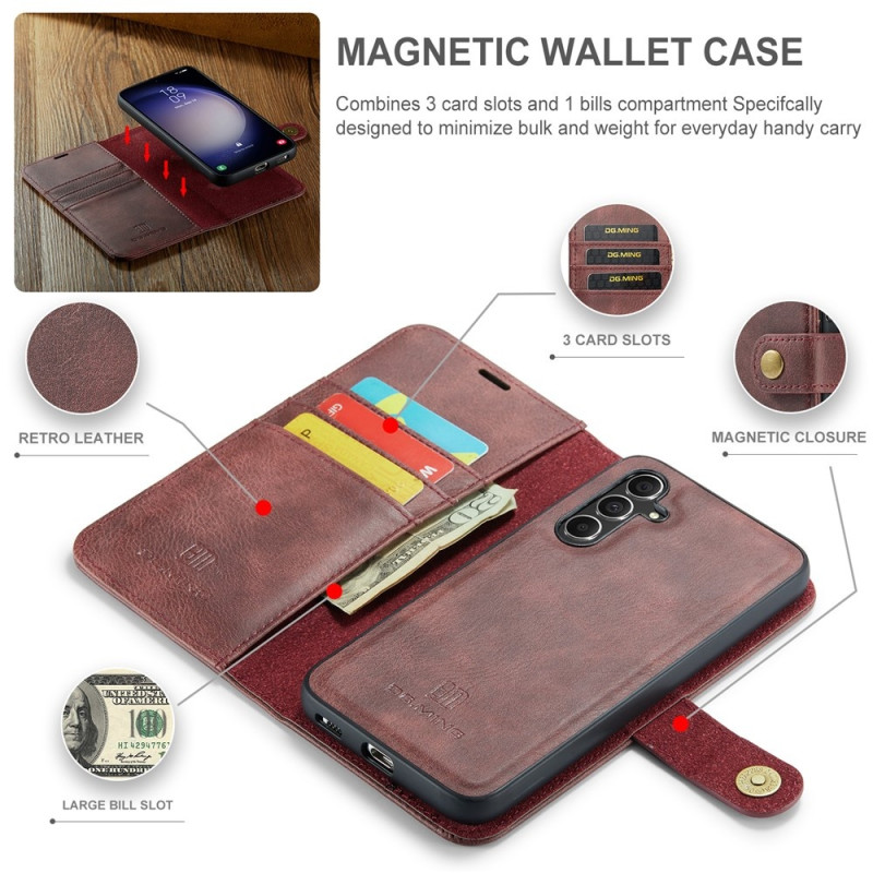 DG.MING for Samsung Galaxy S26 Detachable 2-in-1 Wallet Cover