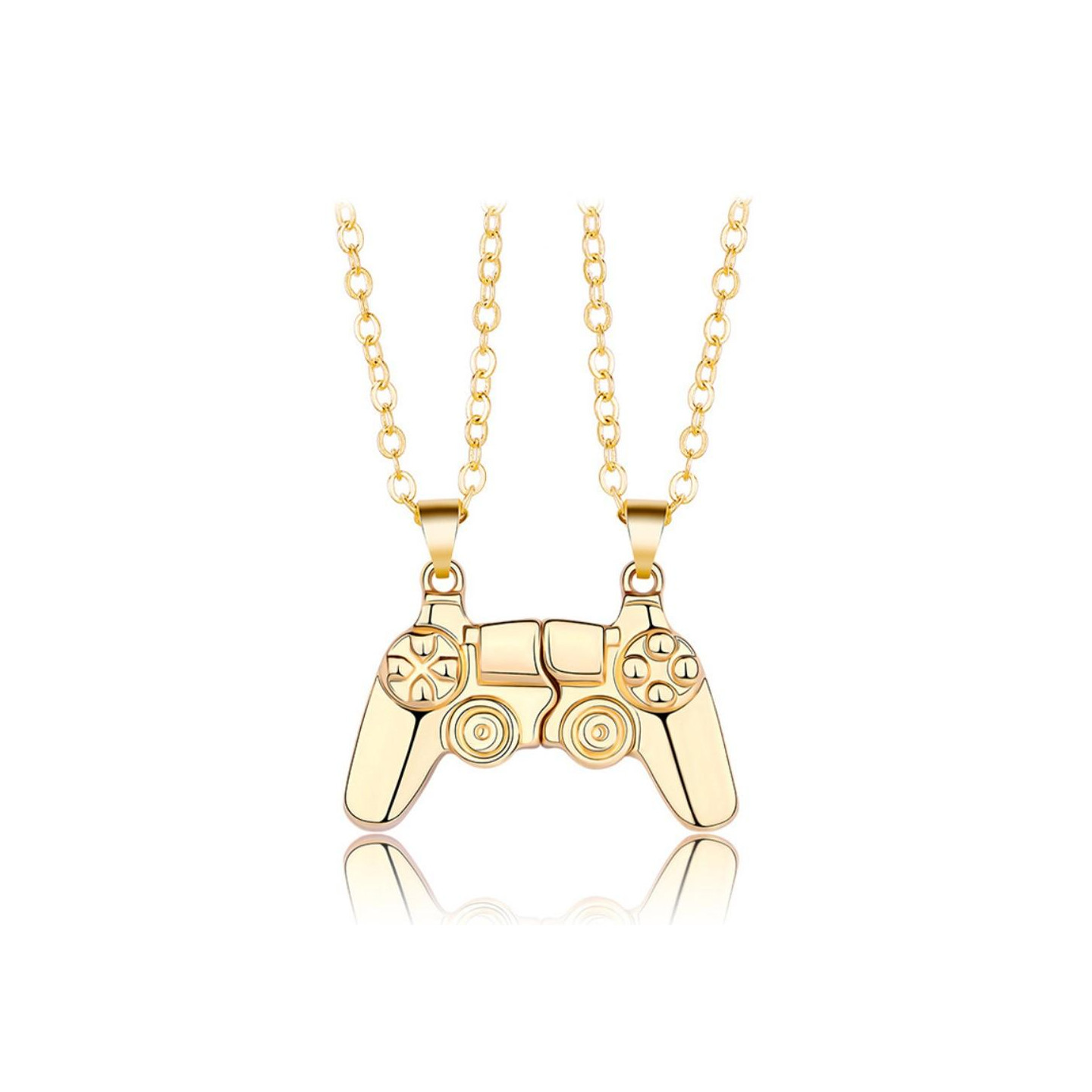 Magnetisk spilcontroller halskæde par matchende vedhæng til venner Valentinsgaveelsker