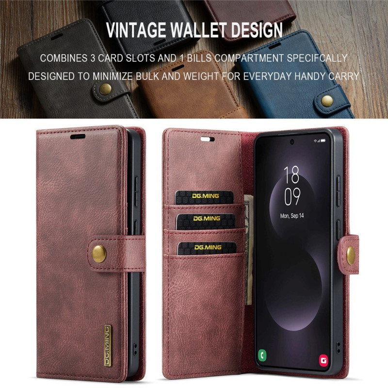 DG.MING for Samsung Galaxy S26 Ultra Detachable 2-in-1 Wallet Cover