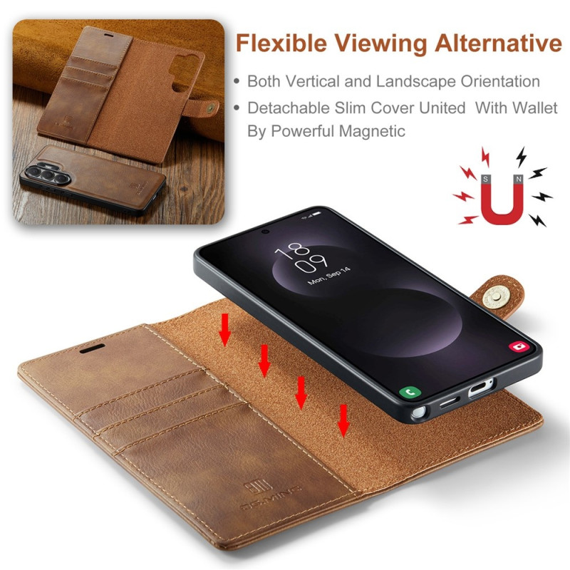 DG.MING for Samsung Galaxy S26 Ultra Detachable 2-in-1 Wallet Cover
