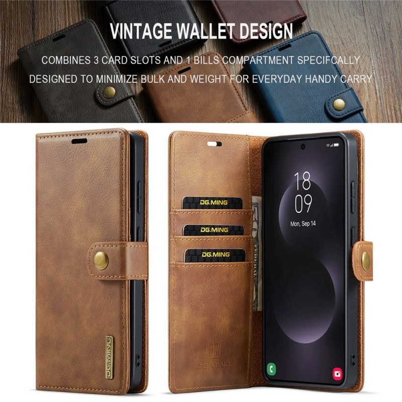 DG.MING for Samsung Galaxy S26 Ultra Detachable 2-in-1 Wallet Cover