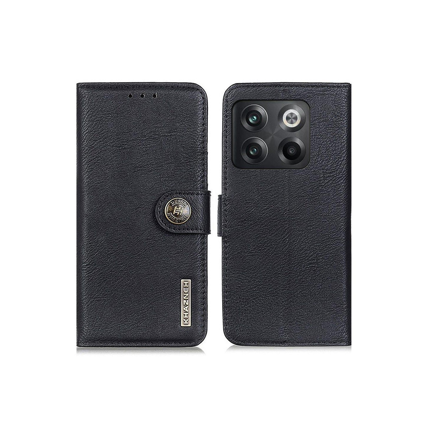 KHAZNEH OnePlus 10T/Ace Pro Lommebok - deksel - Svart