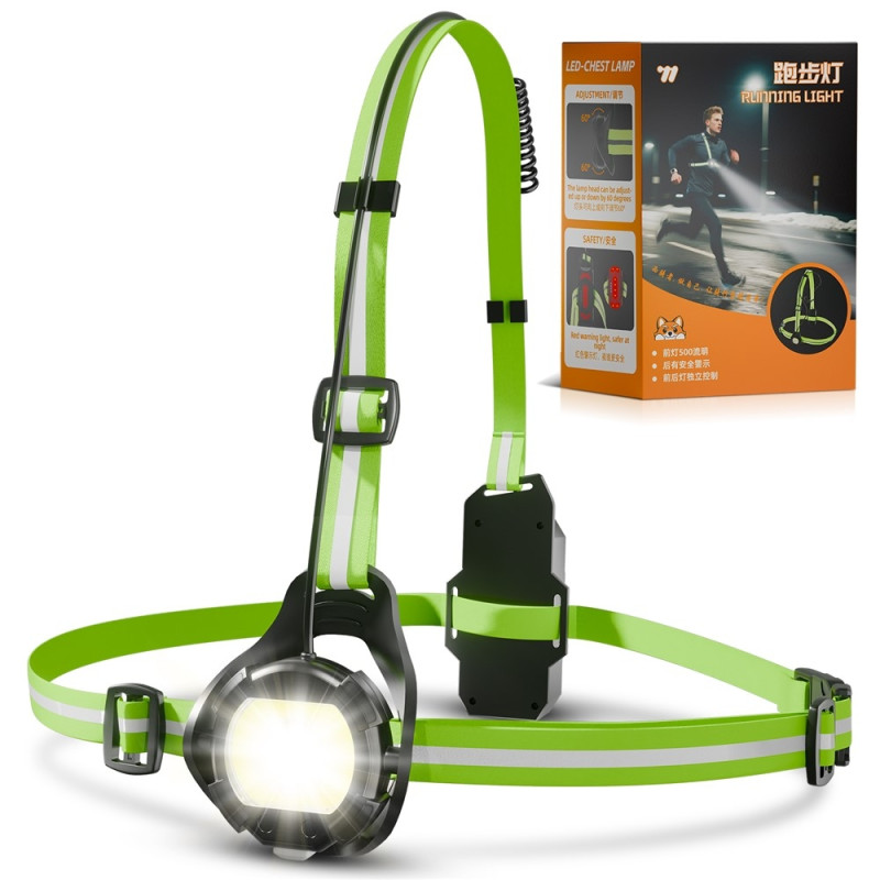 WEST BIKING Lygte Lommelygte Løb Cykling Advarselslys 500 Lumen
