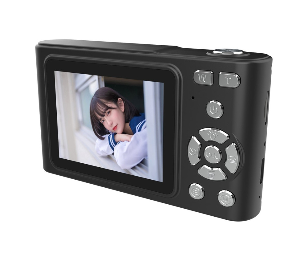 Digitalkamera 2,4-tum IPS-skärm HD CCD-kamera med 32GB TF-kort + kortläsare