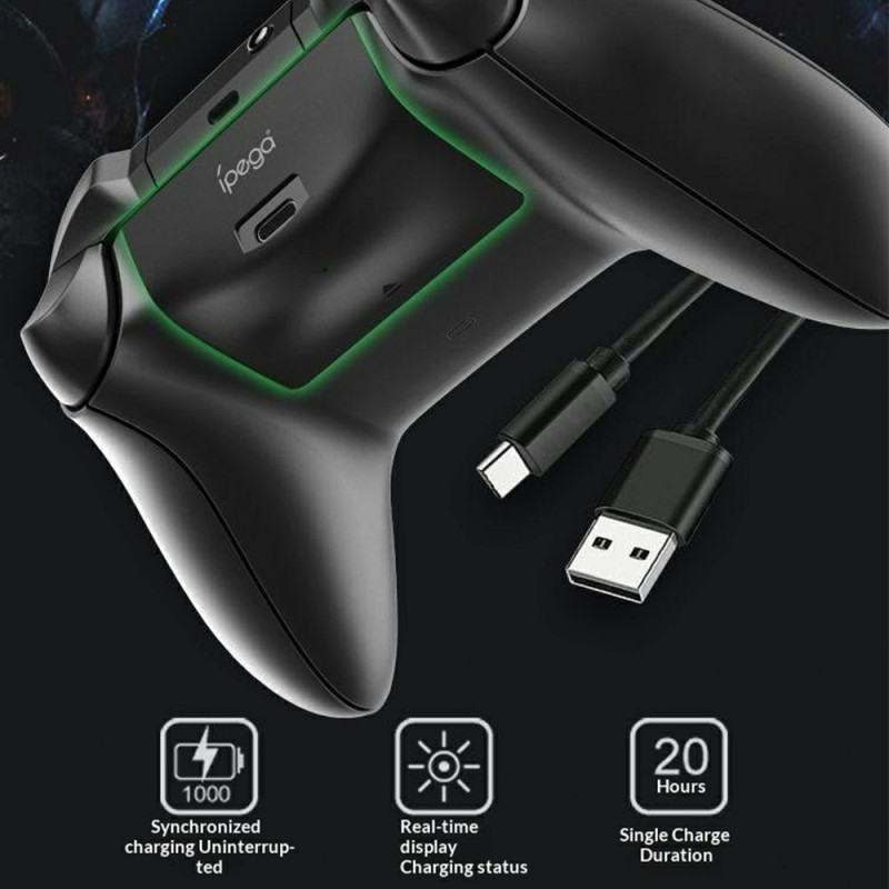 Battery for Xbox Series X / S Game Controller 1000 mAh Battery Pack Charging Cable
