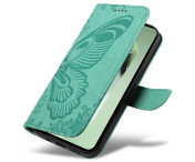 För Samsung Galaxy S24 FE Fodral Ställ Plånboksfodral Fjärilsmönster - Grön