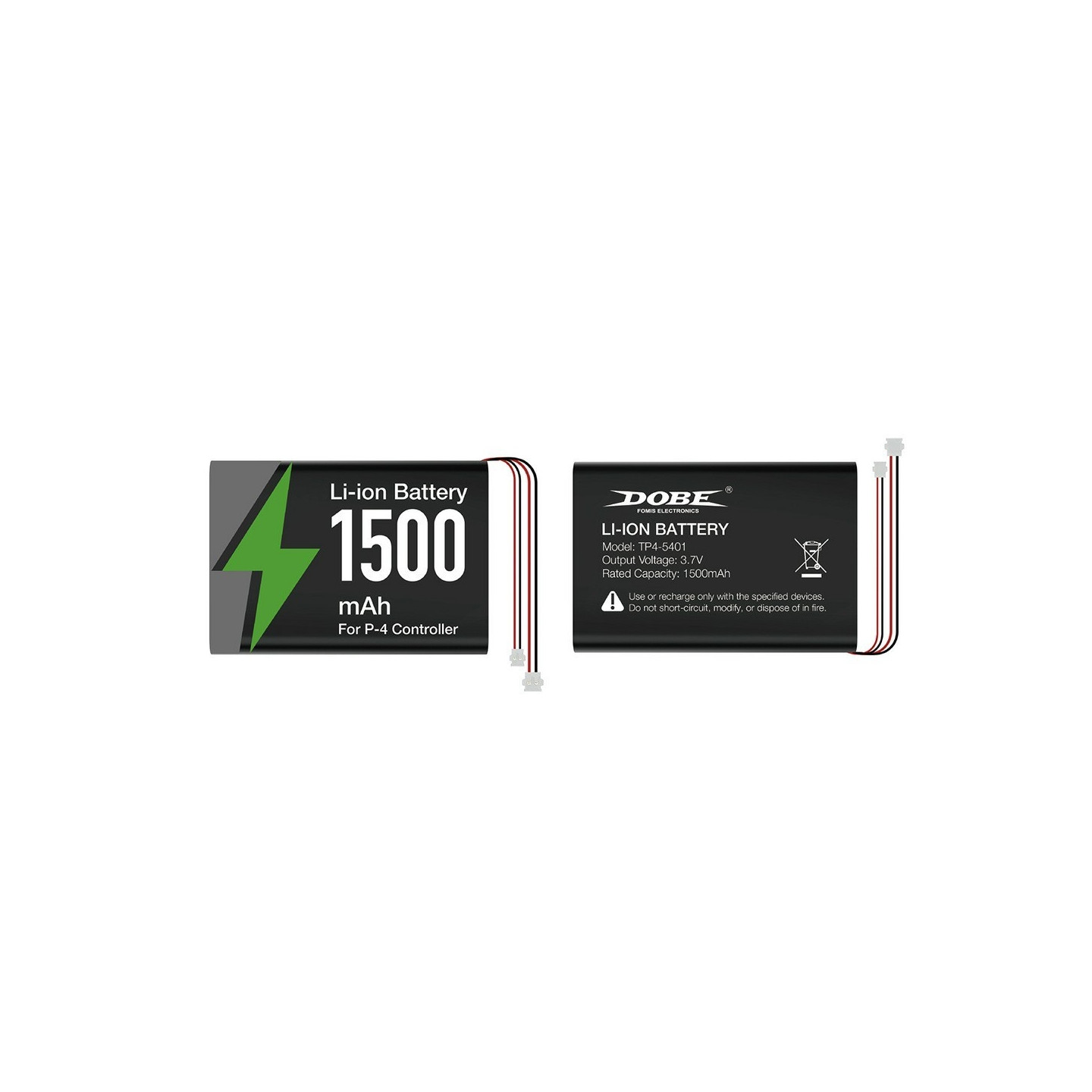 Batteri til Sony PlayStation 4 spillkontroller 1500mAh Li-ion med skrutrekker