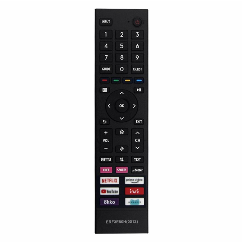 Remote Control Replacement ERF3E80H For Hisense TV (Does not support voice function)