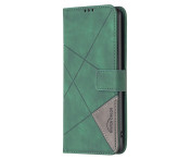 BINFEN COLOR För Samsung Galaxy S24 FE Stötsäkert Plånboksfodral – Grön
