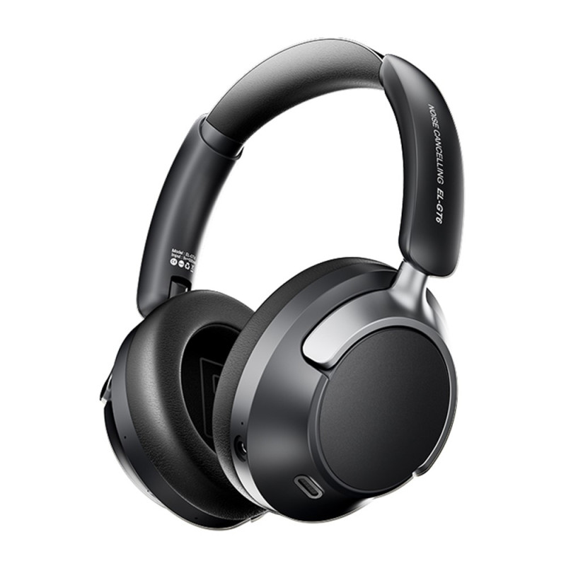 Trådløse PC-spillhodetelefoner med støydempende over-ear Bluetooth-hodetelefoner – Svart