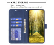 BINFEN COLOR För Samsung Galaxy S24 FE Stötsäkert Plånboksfodral – Blå