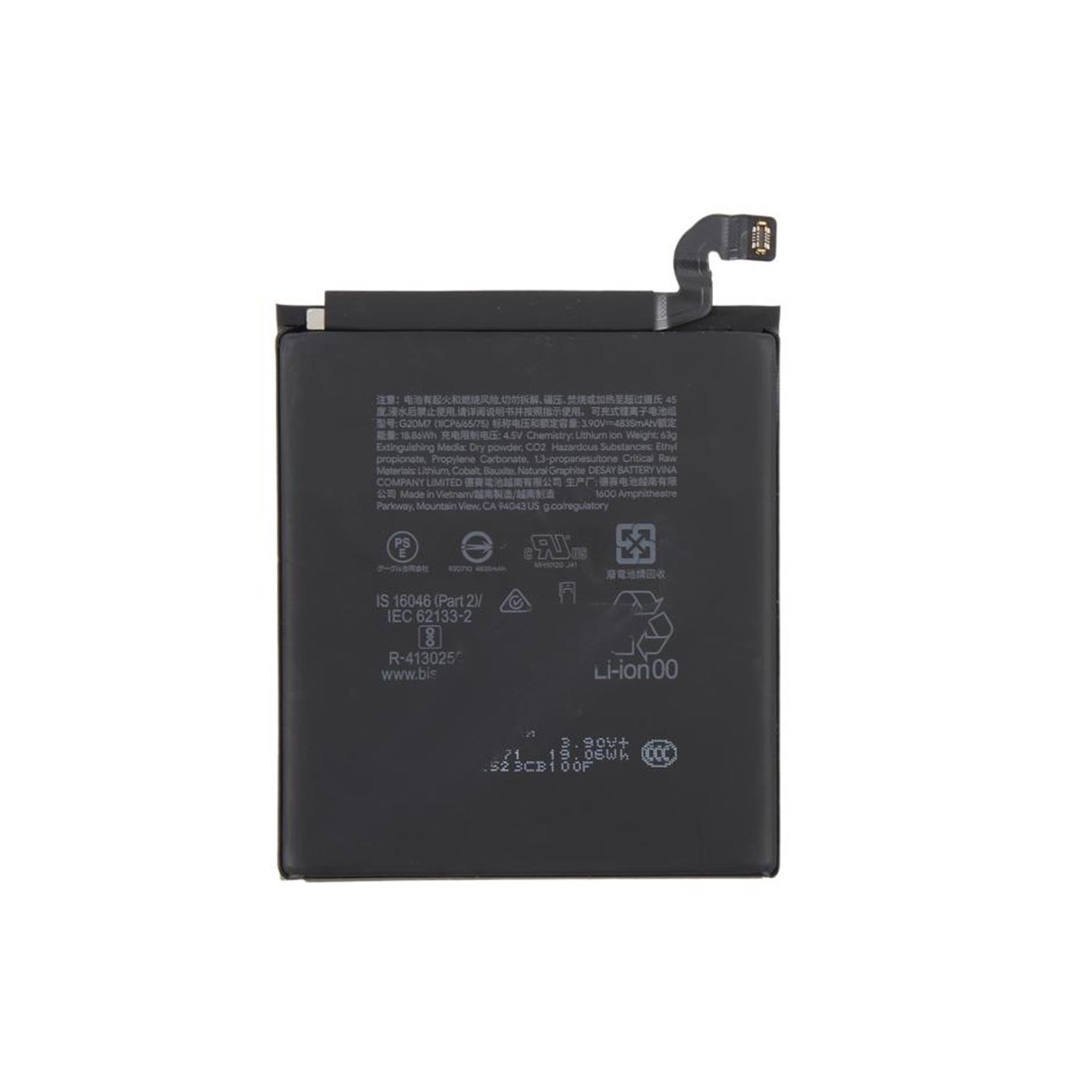 Akku Google Pixel 10 3.90V 4835mAh Li-Polymer G20M7