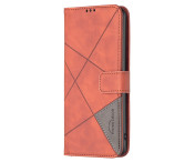 BINFEN COLOR För Samsung Galaxy S24 FE Stötsäkert Plånboksfodral – Brun