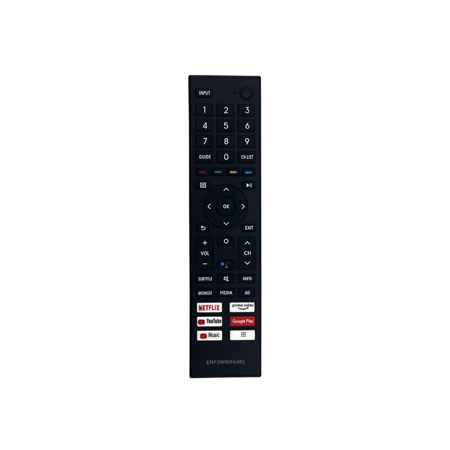 Remote Control Replacement ERF3W80H For Hisense TV (Does not support voice function)
