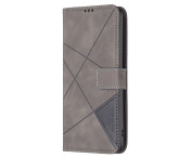 BINFEN COLOR För Samsung Galaxy S24 FE Stötsäkert Plånboksfodral – Grå