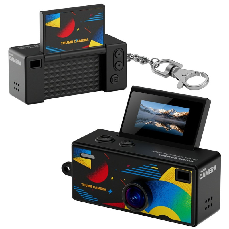 Kamera Digitalkamera 0,96 tommers minikamera 1080P HD-videokamera Lommelykt
