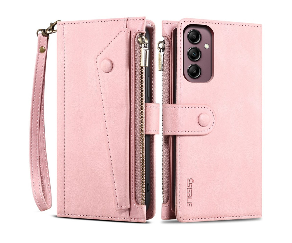 ESEBLE Star Series För Samsung Galaxy S24 FE Fodral med Dragkedjeficka - Roséguld