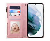 ESEBLE Star Series För Samsung Galaxy S24 FE Fodral med Dragkedjeficka - Roséguld