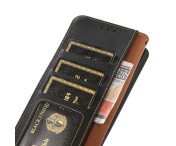 KHAZNEH För Samsung Galaxy S24 FE Fodral i Äkta Koskinn - Svart