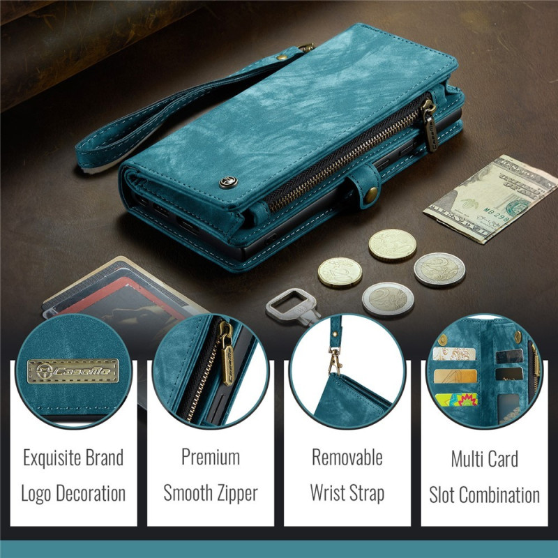 CASEME For iPhone 17e and iPhone 16e Detachable Wallet Phone Case with Strap 