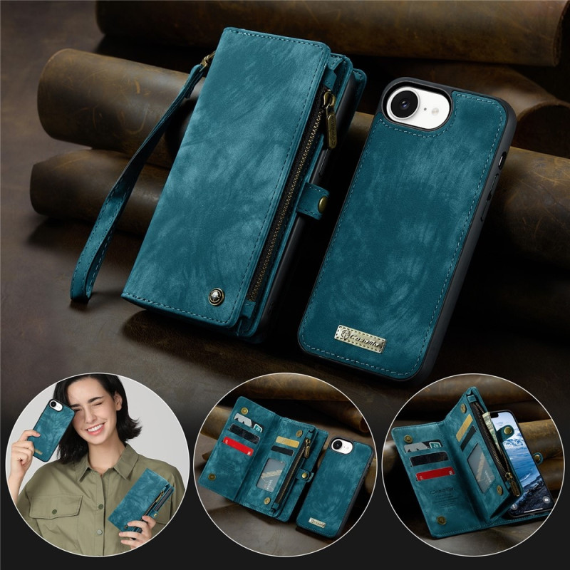 iPhone 17e ja iPhone 16e CASEME 008 Irrotettava Lompakkokotelo Hihnalla 