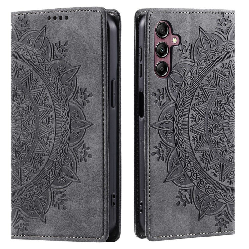 Samsung Galaxy A57 5G kotelo magneettisella sulkimella puhelinkotelo kohokuvioidulla kuviolla