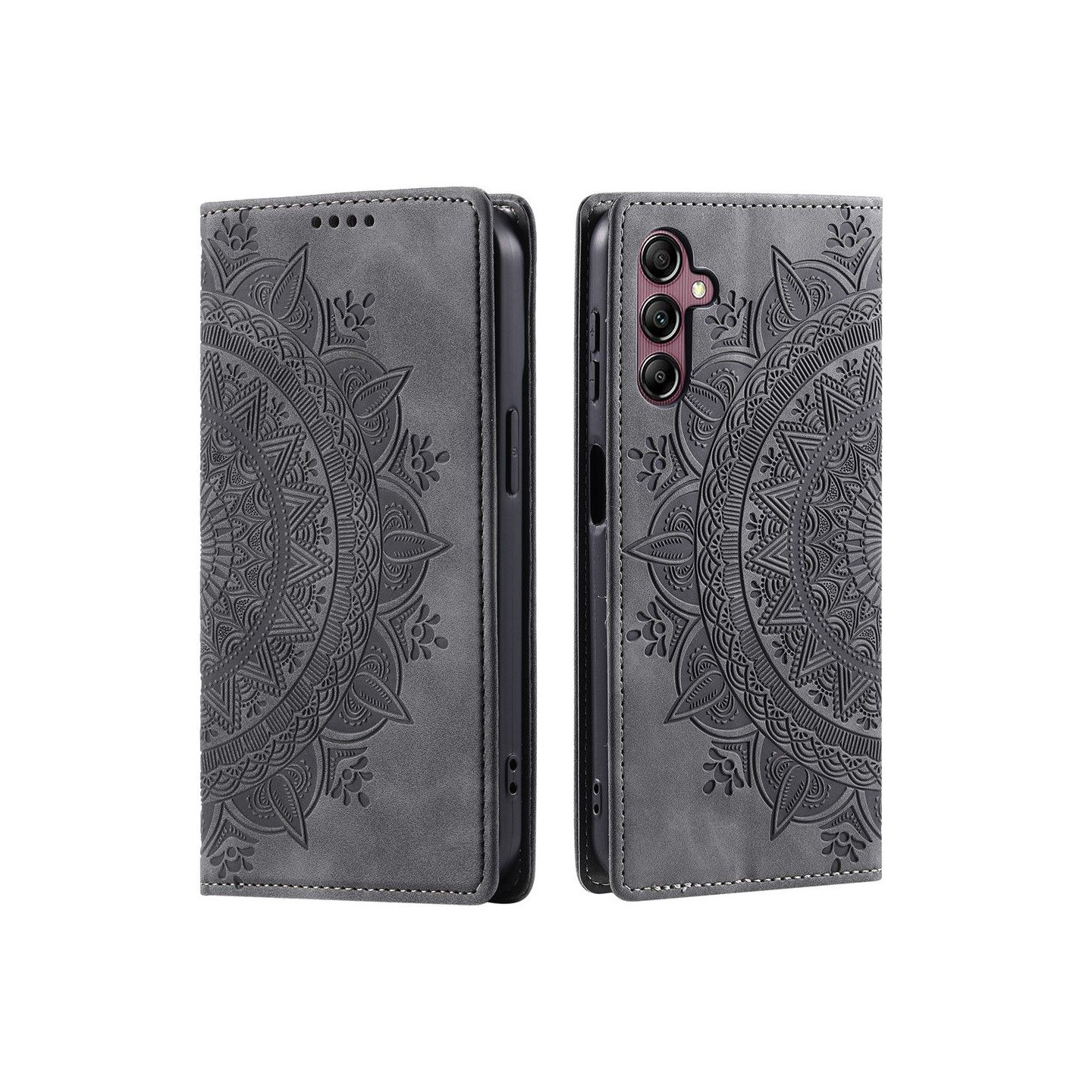 For Samsung Galaxy A57 5G deksel med magnetisk lukking med preget mønster