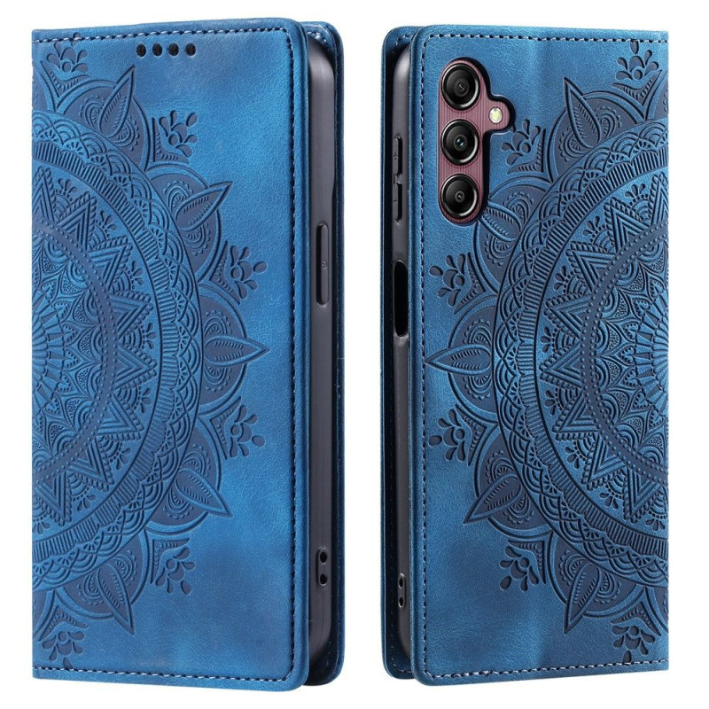 Til Samsung Galaxy A57 5G cover med magnetisk lukning med præget mønster